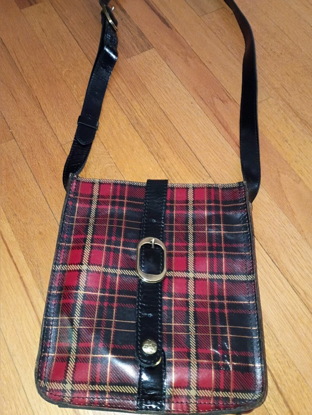 Patricia Nash Venezia Tartan Buffalo Plaid Crossbody